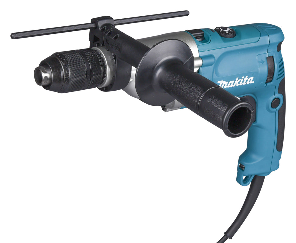 Makita HP2071FJ Hammer Drill, 1010 W, 13 mm Keyless Chuck, LED, MAKPACK