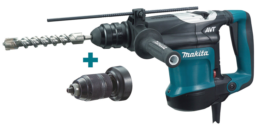 Makita HR3210FCT Rotary Hammer SDS-PLUS 850 W 32mm 5.4kg 4.9J Chiseling Function QUICK CHANGE QUICK CHUCK AVT, LED