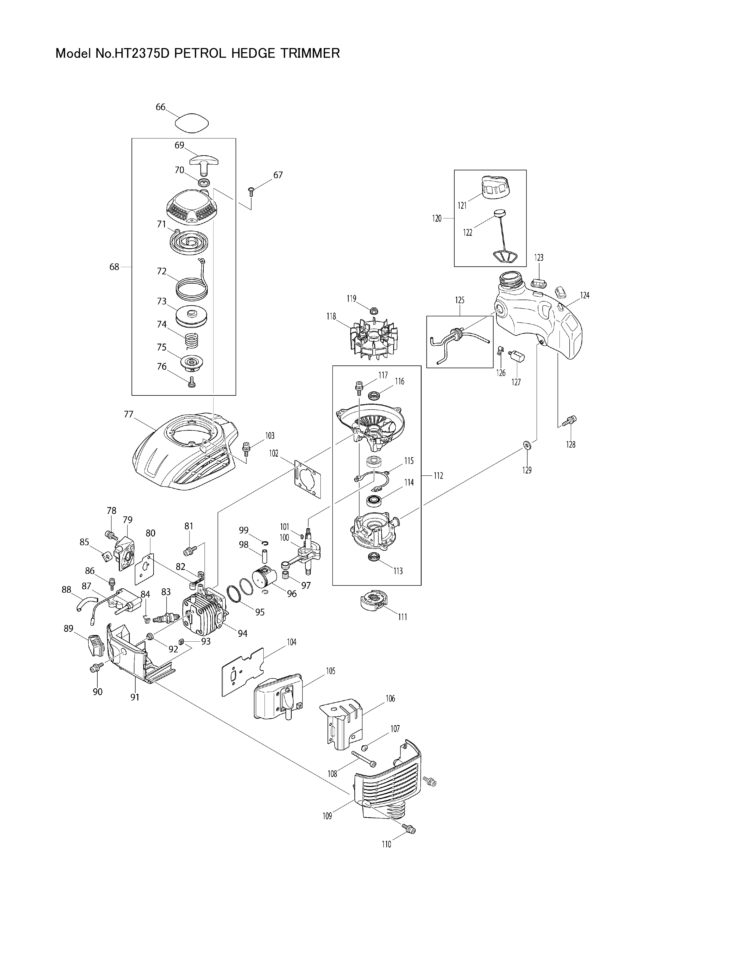 Makita HT-2375D — сборочный чертёж, лист 2, деталь 346667-3 поз. 060-1