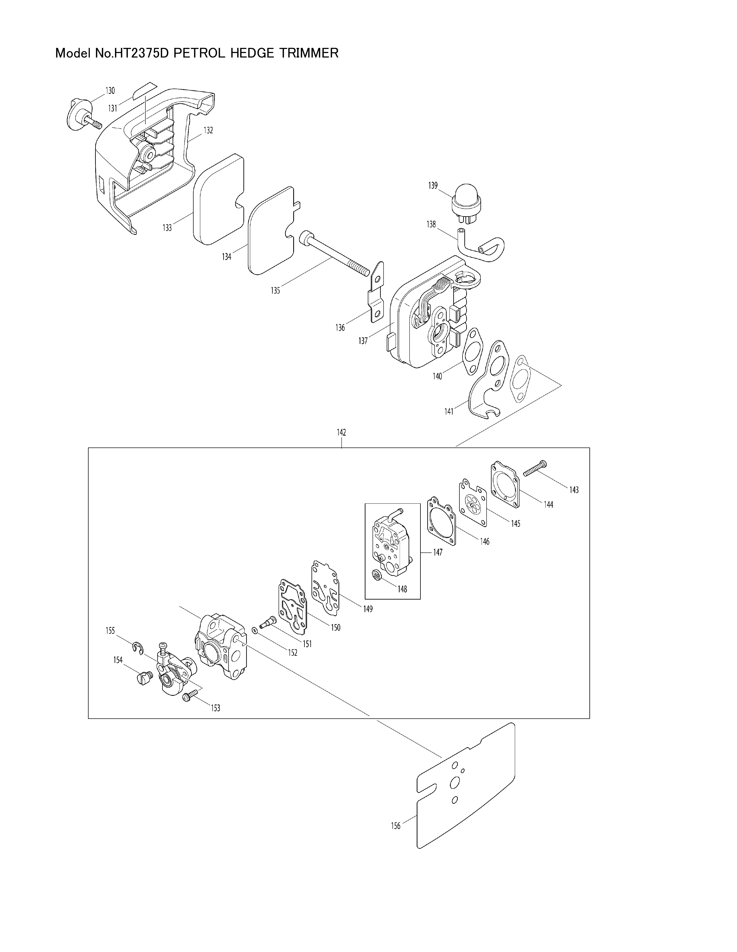 Makita HT-2375D — сборочный чертёж, лист 3, деталь 346667-3 поз. 060-1