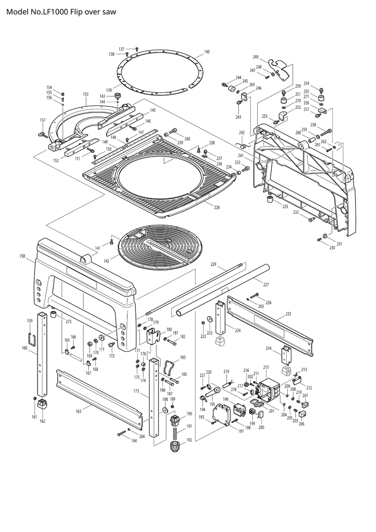 Makita LF1000 — сборочный чертёж, лист 2, деталь 631661-1 поз. 020