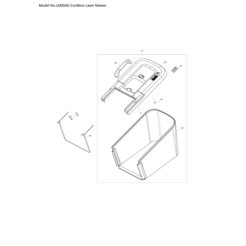 Makita LM004G — сборочный чертёж, лист 4, деталь 137035-9 поз. 045