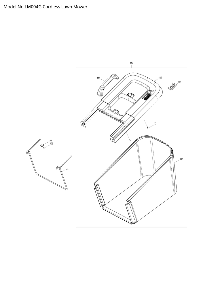 Makita LM004G — сборочный чертёж, лист 4, деталь 327C38-1 поз. 072