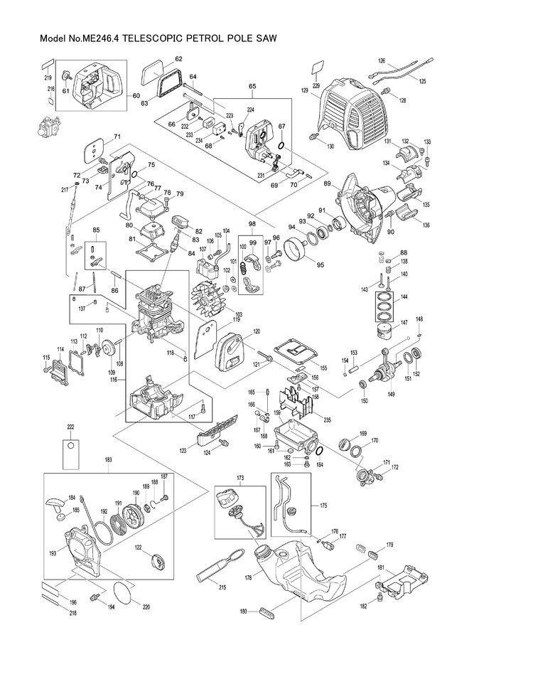 Makita ME-246.4 — сборочный чертёж, лист 3, деталь XTM0000018 поз. 026
