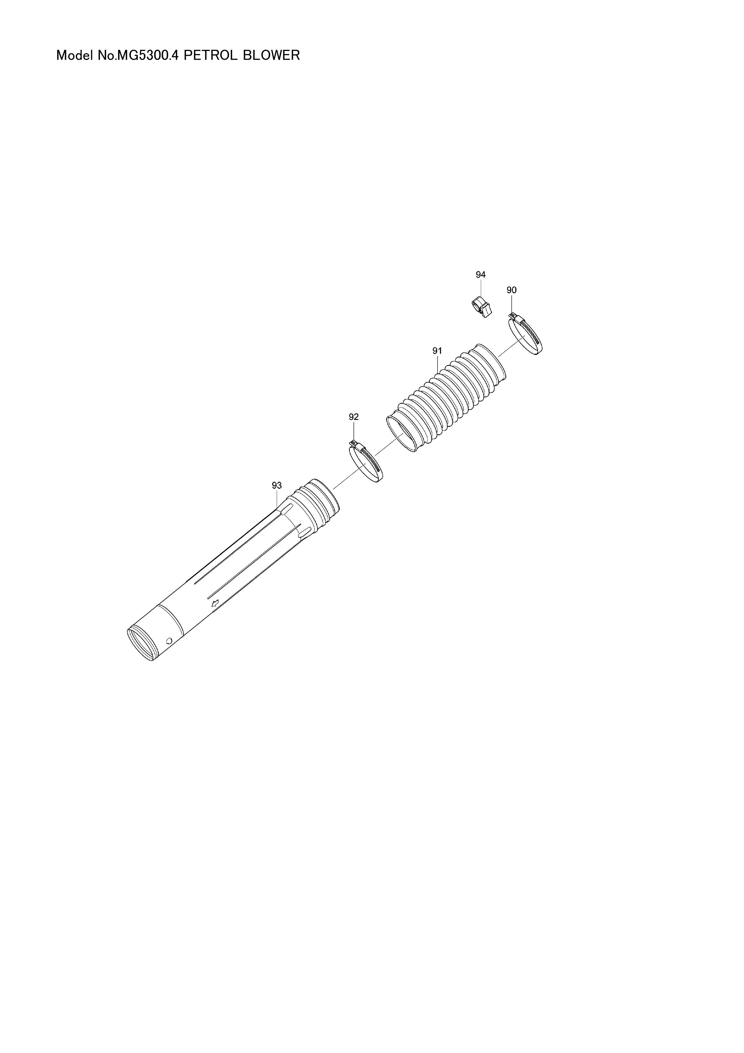 Makita MG5300.4 — сборочный чертёж, лист 1, деталь 161411-5 поз. 187