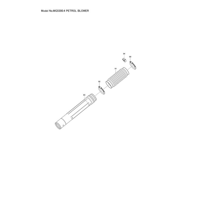 Makita MG5300.4 — сборочный чертёж, лист 1, деталь 161411-5 поз. 187