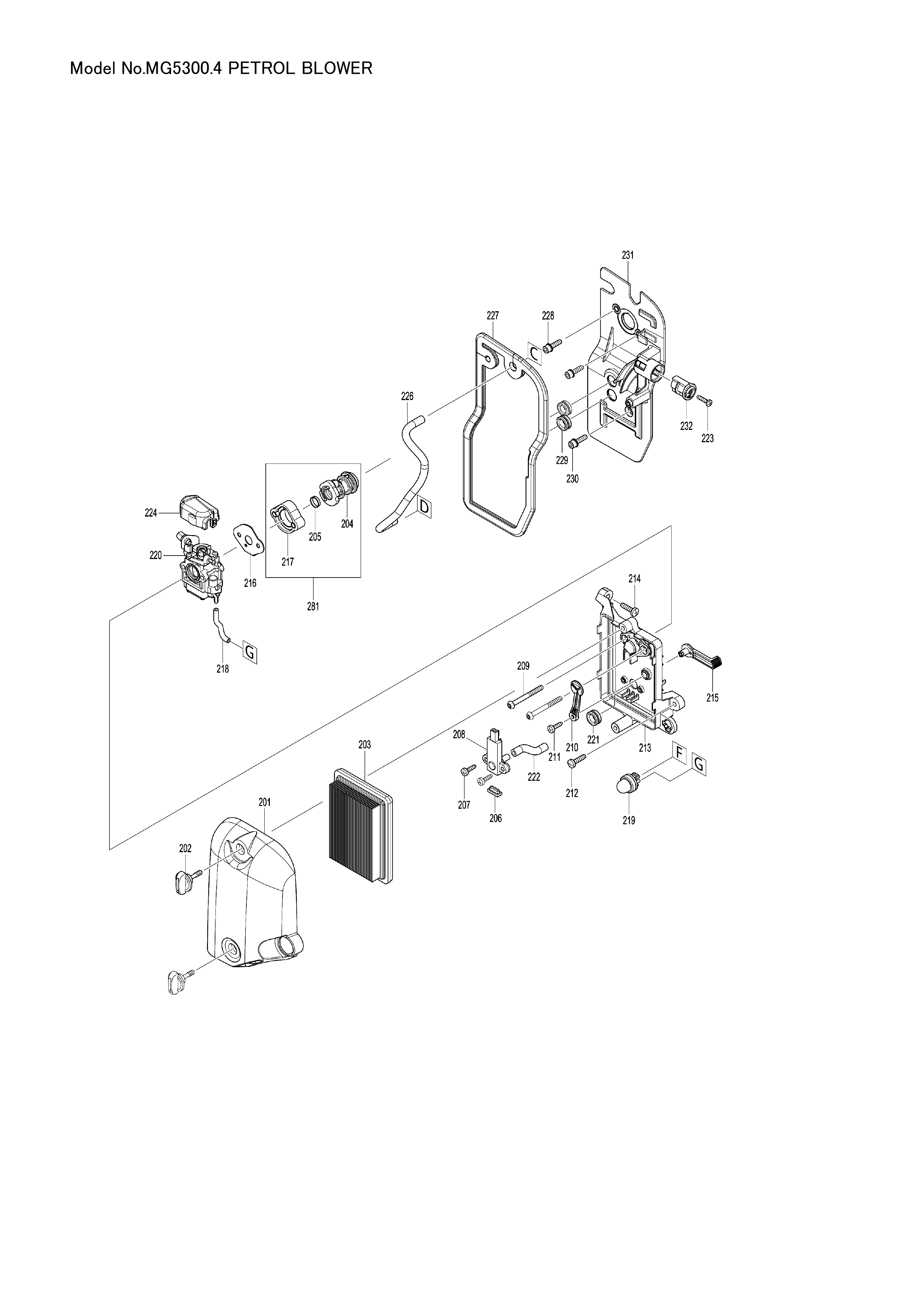 Makita MG5300.4 — сборочный чертёж, лист 5, деталь 161411-5 поз. 187