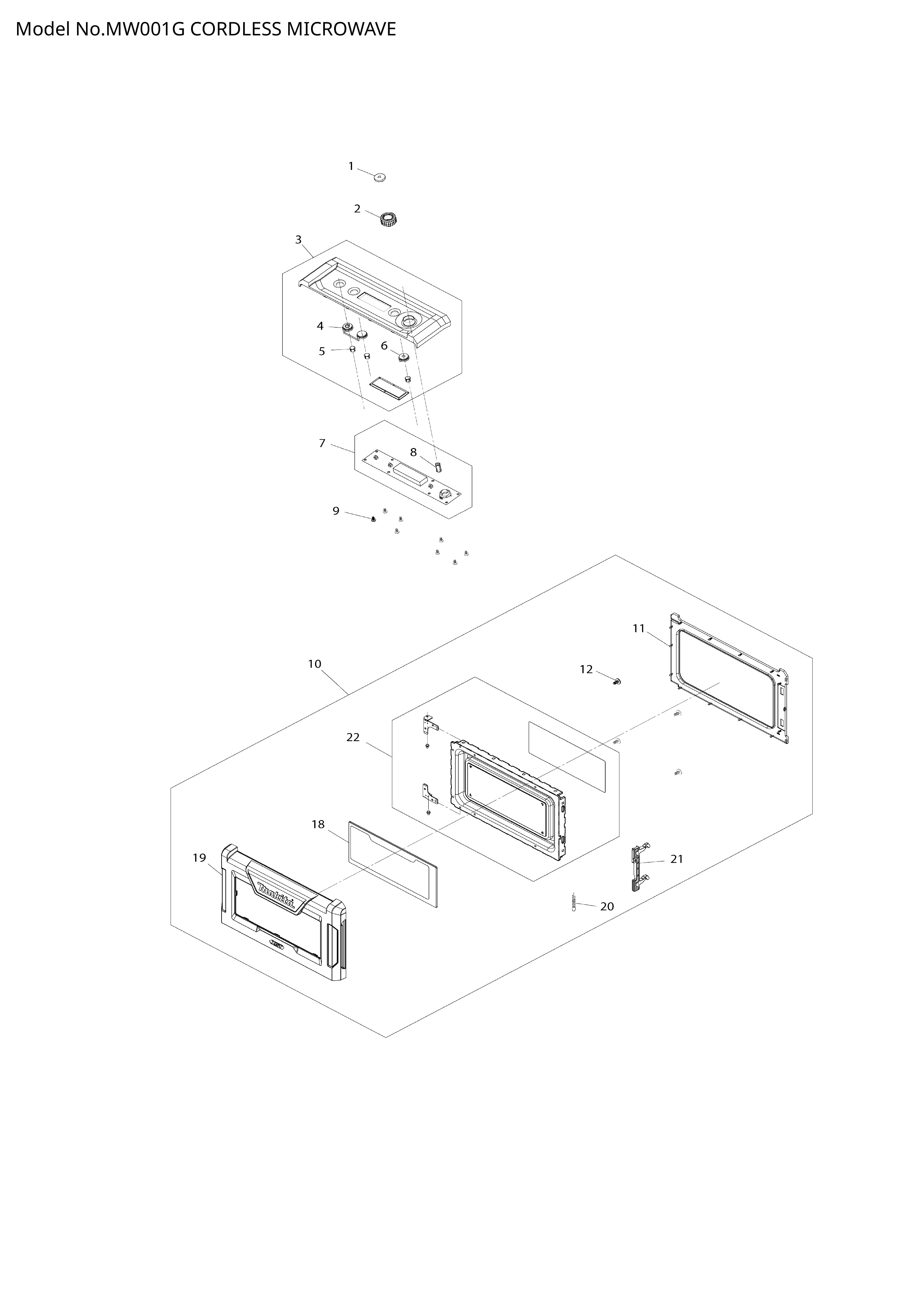 Makita MW001G — сборочный чертёж, лист 1, деталь WL00000392 поз. 068