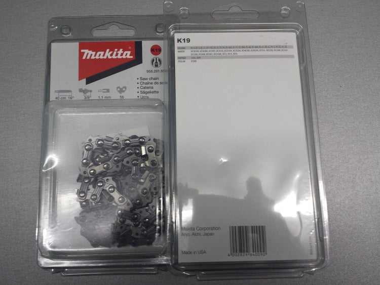 Makita 958291656 Saegekette 40cm 1,1mm 3/8" K19, Mehrfarbig