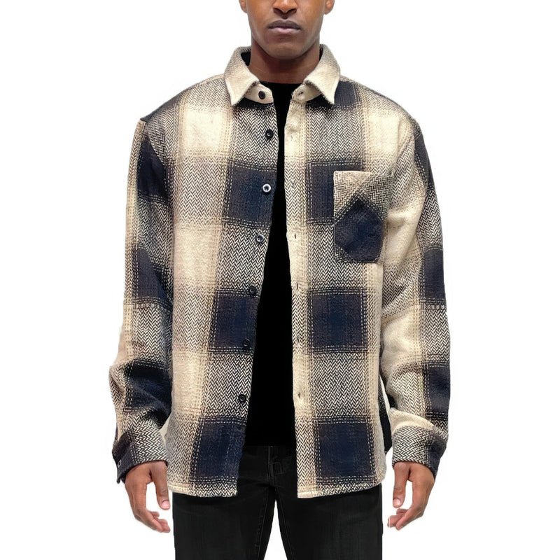 Mens Flannel Shirt Jacket Shacket