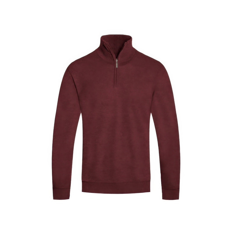Mens Knit Quarter Zip Sweater