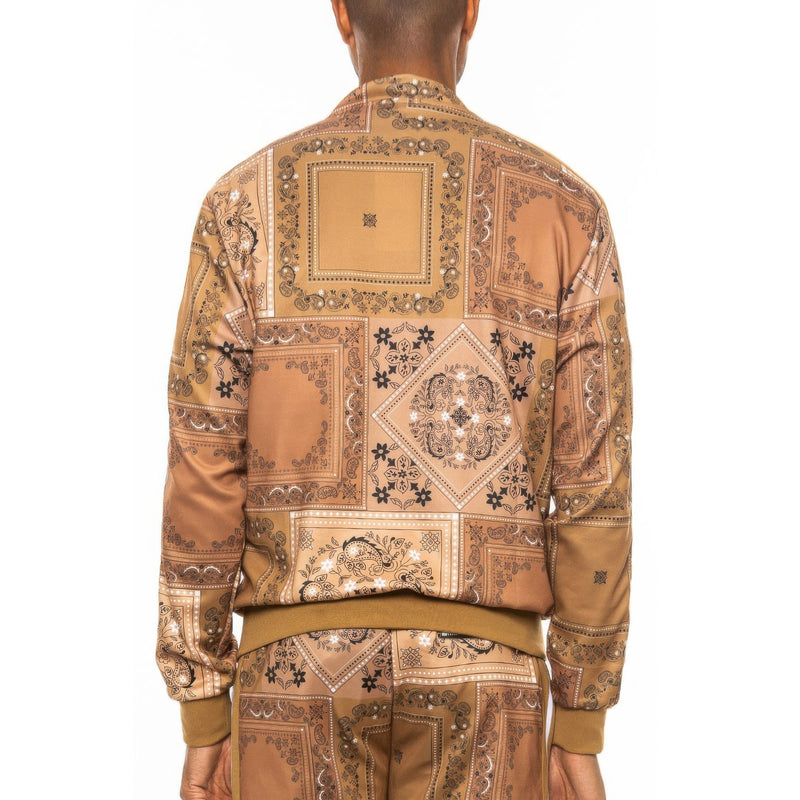 Mens Paisley Bandana Track Jacket