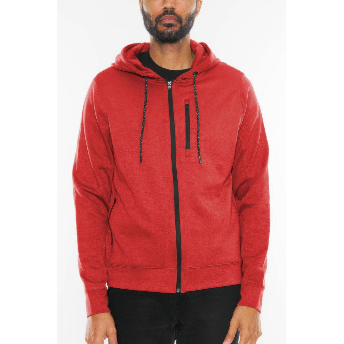 Mens Solid Stacked Flared Track Set
