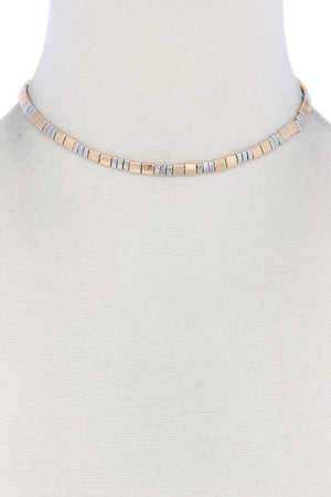 Metal Block Necklace