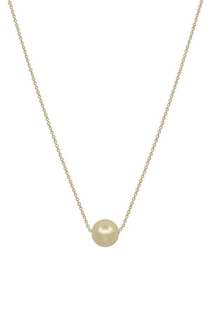 Metal Chain Pearl Pendant Necklace