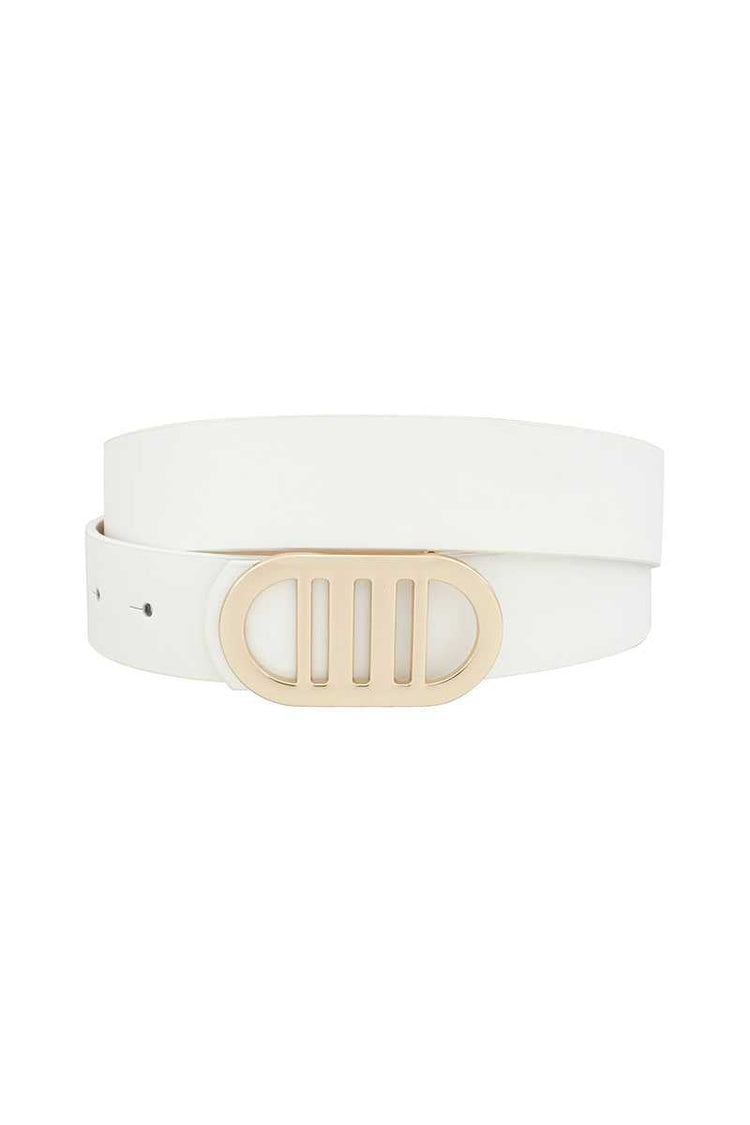 Modern Gridded Oval Standard Belt