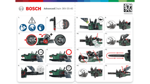 New Genuine Bosch 06008B8601 Chain 36V-35-40 Cordless Chainsaw