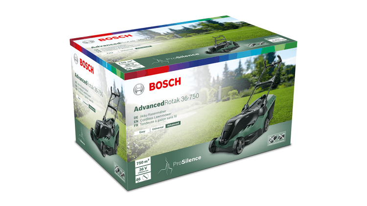 New Genuine Bosch 06008B9707 Rotak 36-750 Cordless Lawnmower