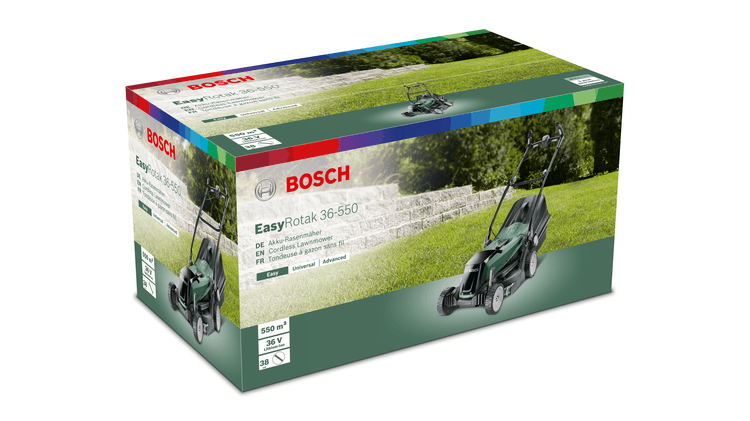 New Genuine Bosch 06008B9B01 Rotak 36-550 Cordless Lawnmower