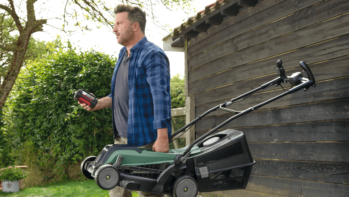 New Genuine Bosch 06008B9B01 Rotak 36-550 Cordless Lawnmower