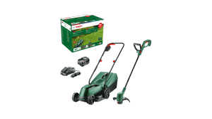 New Genuine Bosch 06008B9D02 18V Lawncare Set Cordless Lawnmower