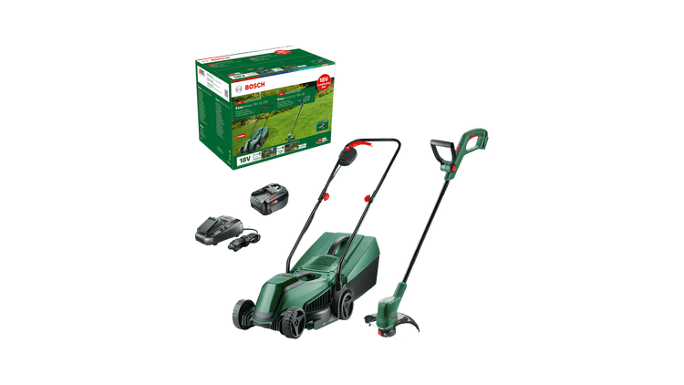 New Genuine Bosch 06008B9D02 18V Lawncare Set Cordless Lawnmower
