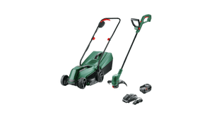 New Genuine Bosch 06008B9D02 18V Lawncare Set Cordless Lawnmower