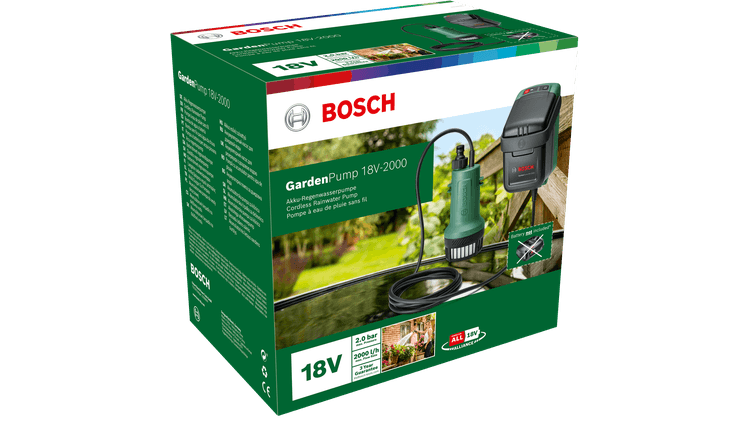 New Genuine Bosch 06008C4203 GardenPump 18V-2000 Cordless Rainwater Pumps