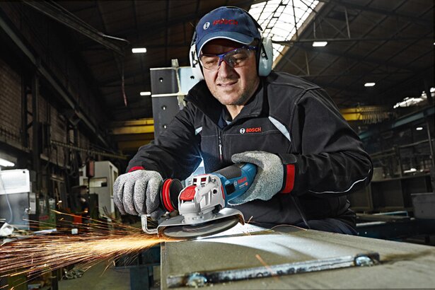 New Genuine Bosch 06017C8002 GWX 19-125 S Professional Angle Grinder with X-LOCK