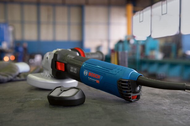 New Genuine Bosch 06017D2100 GWX 14-125 S Professional Angle Grinder with X-LOCK