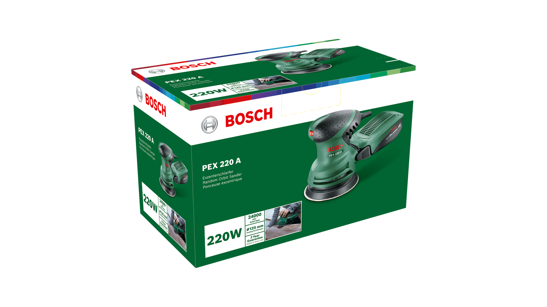 New Genuine Bosch 0603378000 PEX 220 A Random Orbit Sander