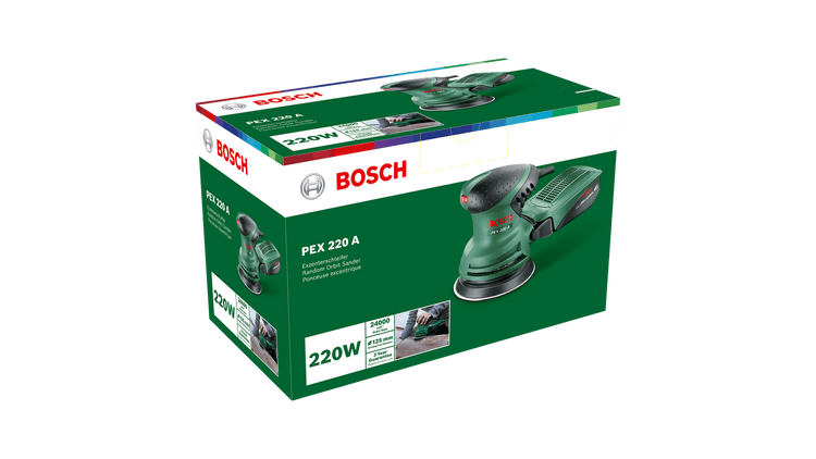 New Genuine Bosch 0603378000 PEX 220 A Random Orbit Sander