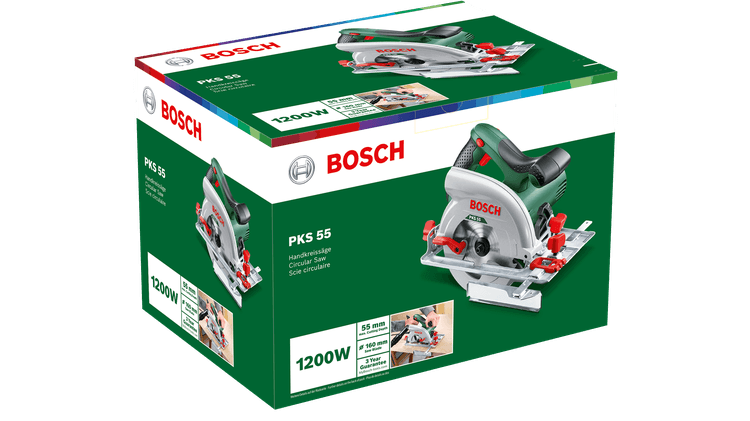 New Genuine Bosch 0603500020 PKS 55 Hand-Held Circular Saw