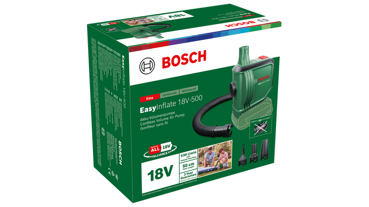 New Genuine Bosch 0603947200 Inflate 18V-500 Cordless Volume Air-pump