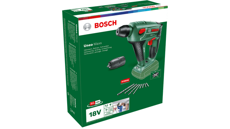 New Genuine Bosch 060395230C Uneo Maxx Cordless Rotary Hammer