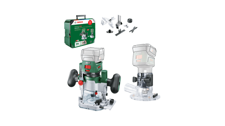 New Genuine Bosch 06039D5002 Router Combi Set Cordless Router