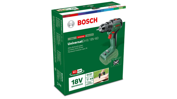 New Genuine Bosch 06039D7000 Drill 18V-60 Cordless Drill/Driver