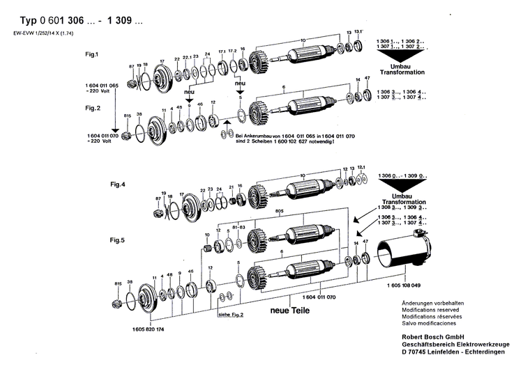 New Genuine Bosch 1600101648 Shim
