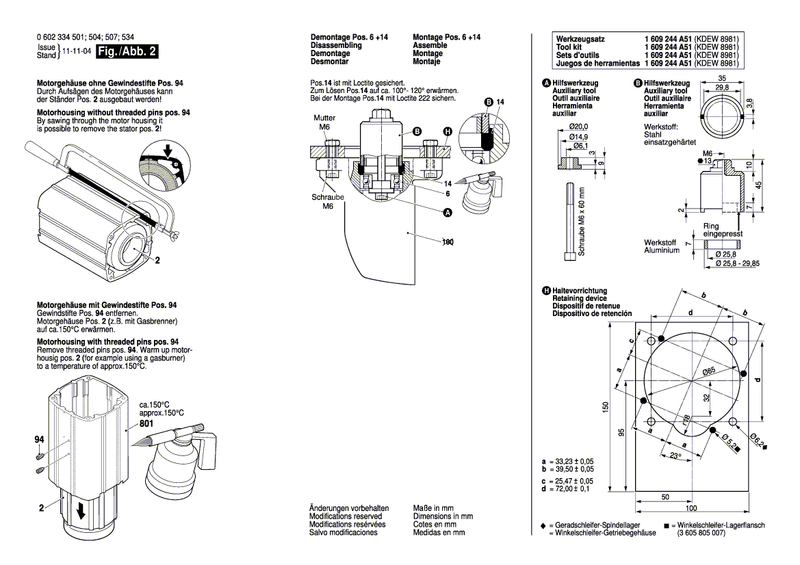 New Genuine Bosch 160010805H Sealing disk