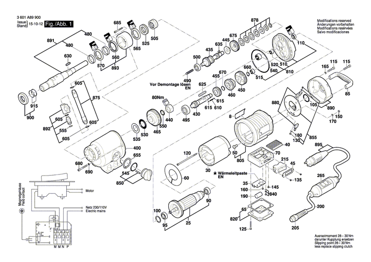 New Genuine Bosch 1600150021 Spring Washer
