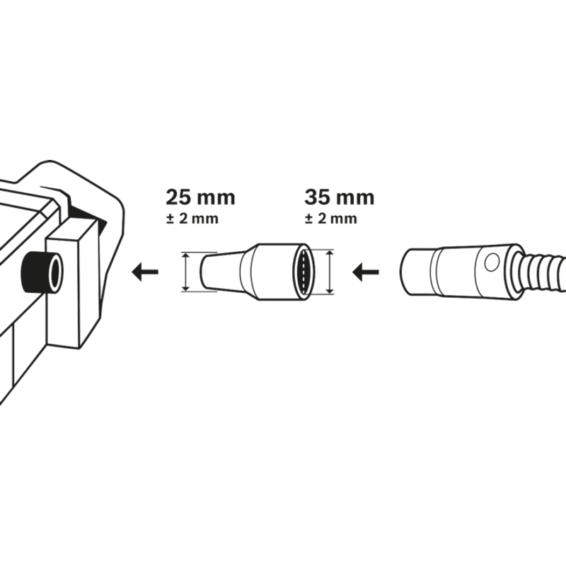 New Genuine Bosch 1600499005 Connector For dust extractors