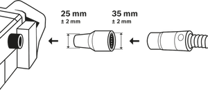 New Genuine Bosch 1600499005 Connector For dust extractors