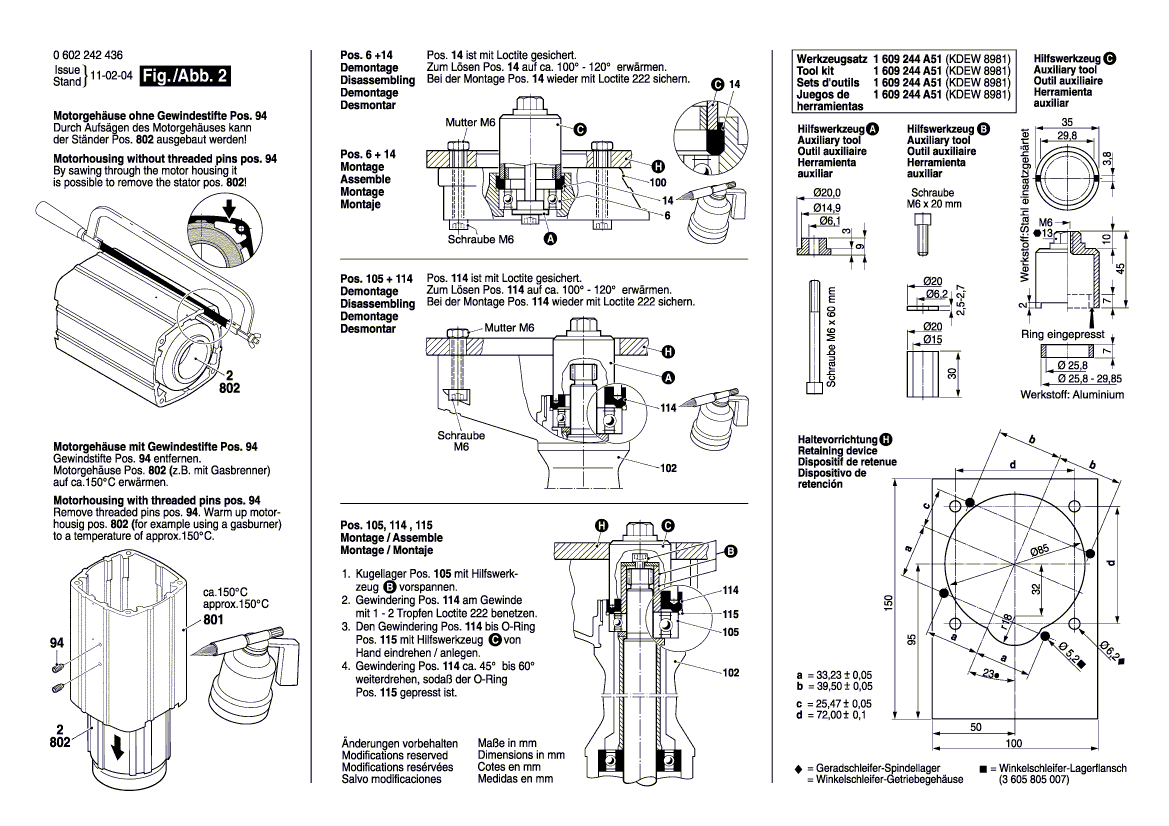 New Genuine Bosch 1600502004 Protective Cover