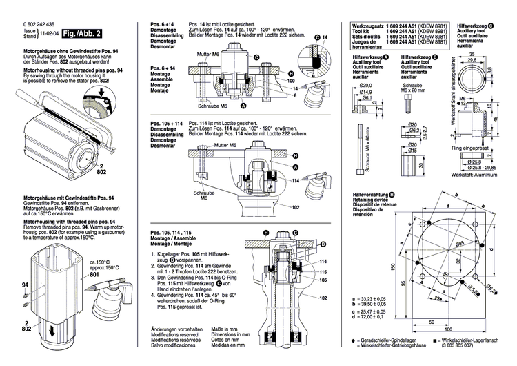 New Genuine Bosch 1600502004 Protective Cover