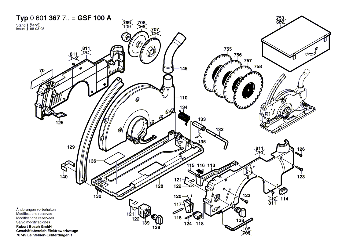 New Genuine Bosch 1600591016 Push-Button