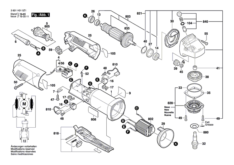 New Genuine Bosch 1600591038 Air-Deflector Ring
