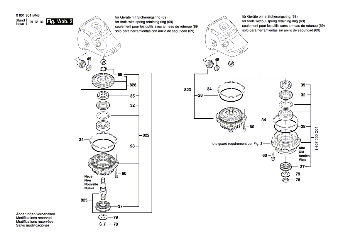 New Genuine Bosch 1600591075 Air-Deflector Ring