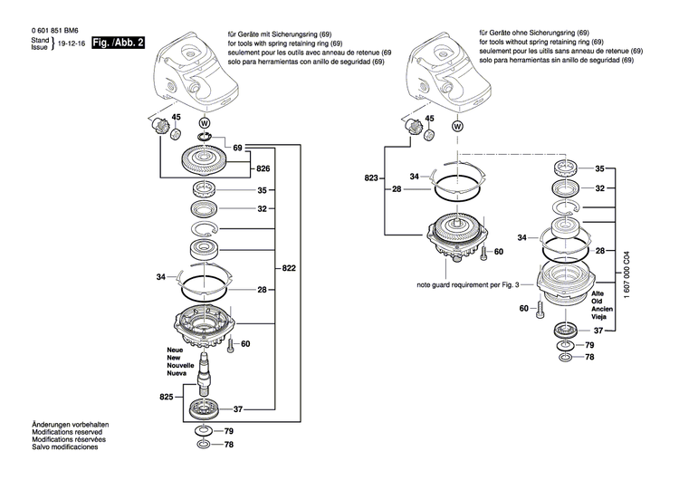 New Genuine Bosch 1600591075 Air-Deflector Ring