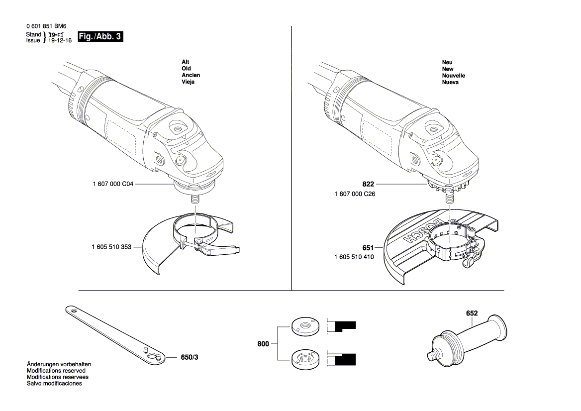 New Genuine Bosch 1600591075 Air-Deflector Ring