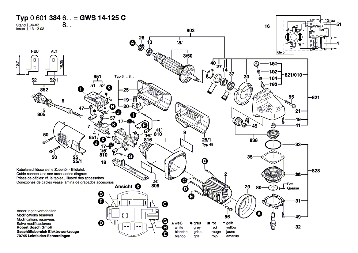 New Genuine Bosch 1600703032 Grommet